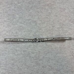 Talbots Gray Snake Print Belt